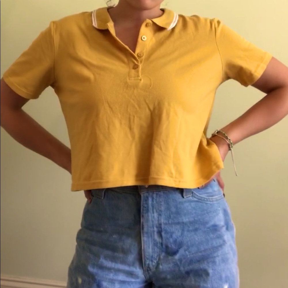 Cropped button down